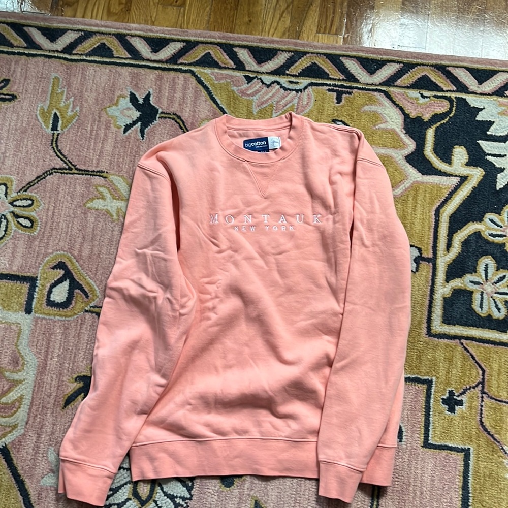 Cotton orange Montauk sweatshirt